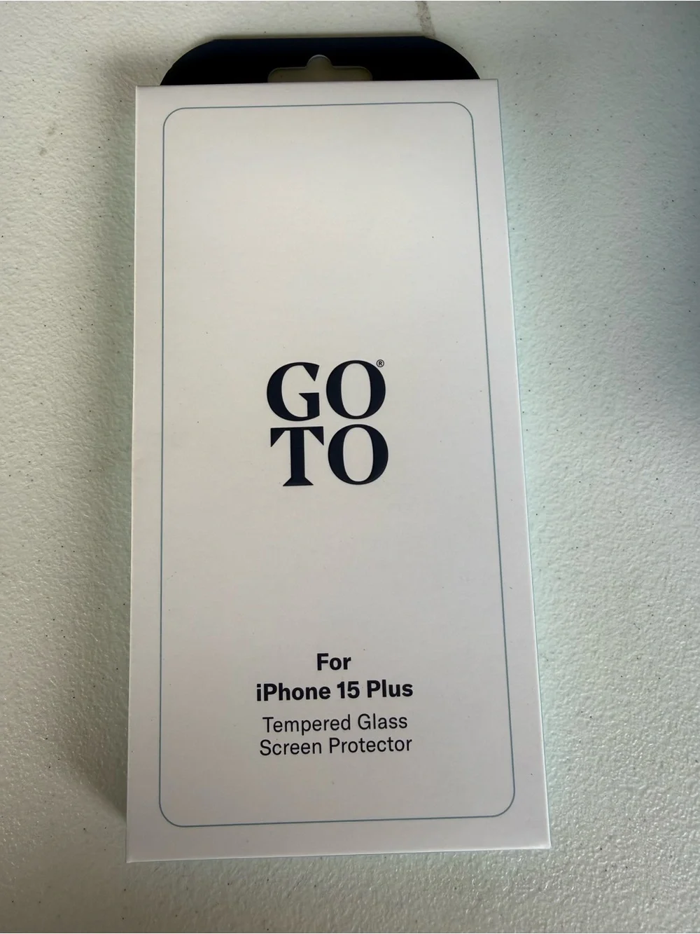Tempered Glass Screen Protector for iPhone 15 Plus - White